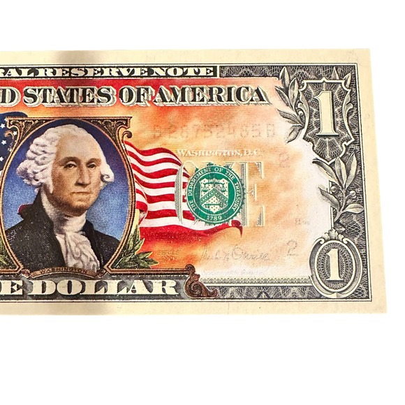 American Historic Society Colorized $1 One Dollar Bill 2001 Series Unc - Picture 8 of 10